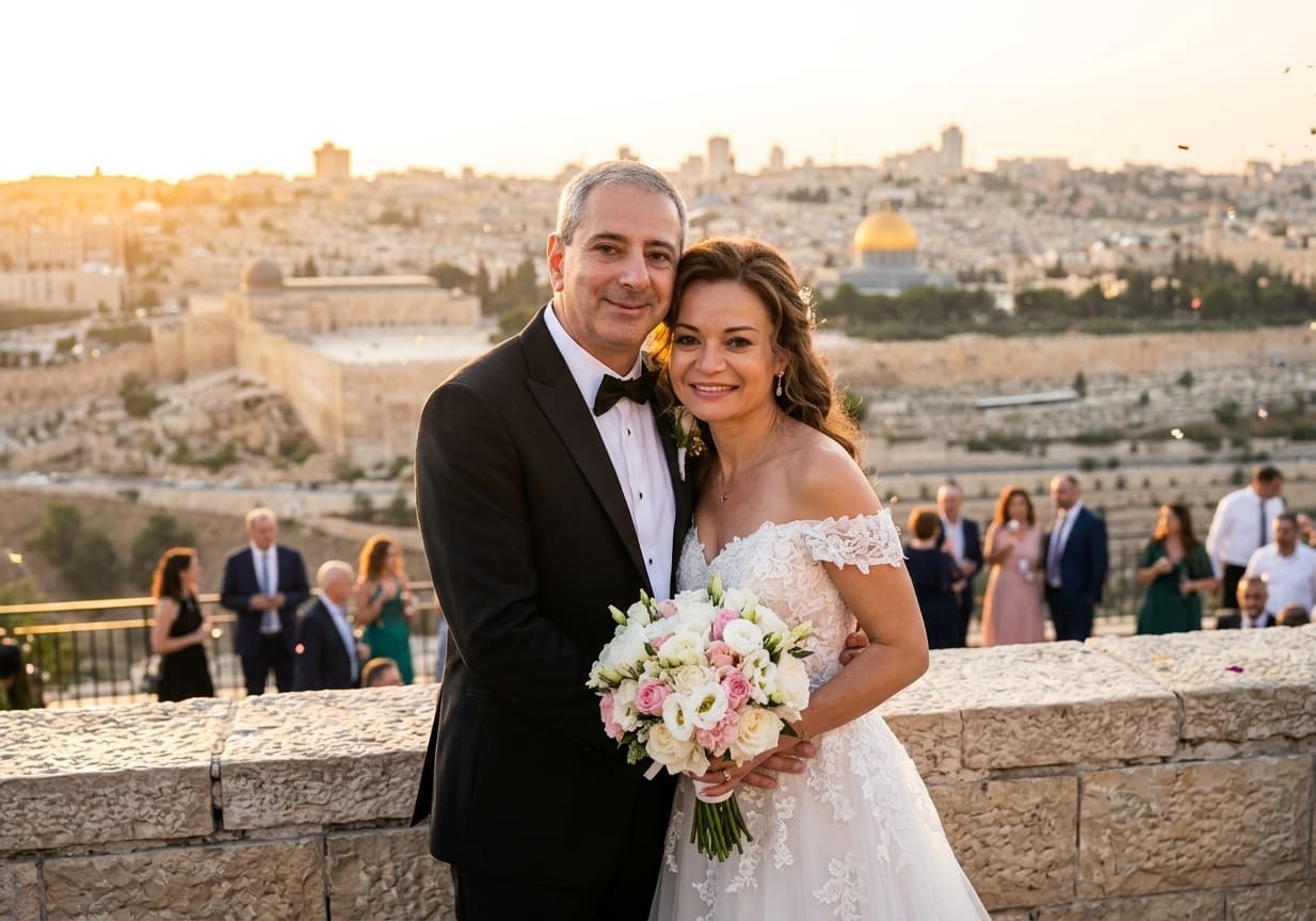 Lynelle and Sasha in Jerusalem
